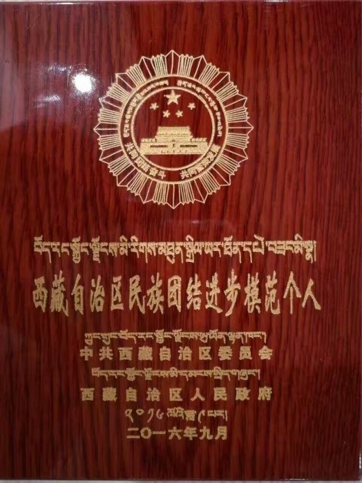 奇正集团董事长雷菊芳荣获“西藏自治区民族团结进步先进个人”荣誉称号
